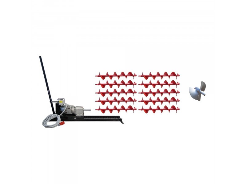 Pachet Foreza Orizontala Motor Electric Trifazic + 10M Burghiu + Cap Pachet Foreza Orizontala Motor Electric Trifazic + 10M Burghiu + Cap